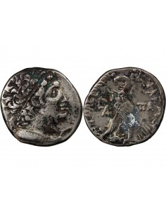 ROYAUME LAGIDE, PTOLEMEE XII - TETRADRACHME ARGENT - ALEXANDRIE, LA 80 AV JC 2
