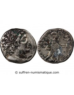 ROYAUME LAGIDE, PTOLEMEE XII - TETRADRACHME ARGENT - ALEXANDRIE, LA 80 AV JC