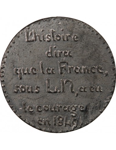 VATICAN / REPUBLIQUE FRANCAISE - MEDAILLE ETAIN - CRITIQUE DE L'EXPEDITION DE ROME - 1849