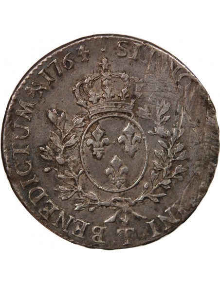 LOUIS XV - ECU AU BANDEAU 1764/3 T NANTES R2