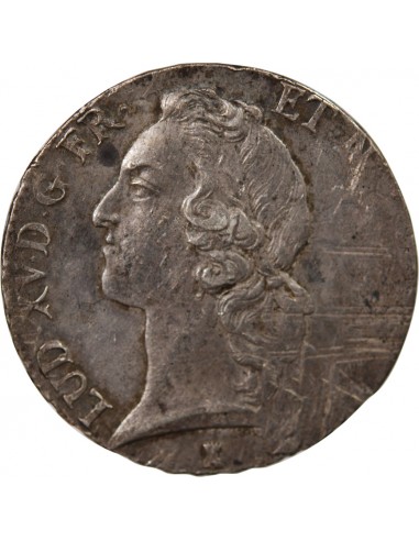 LOUIS XV - ECU AU BANDEAU 1764/3 T NANTES R2