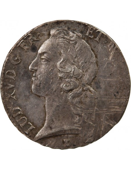 LOUIS XV - ECU AU BANDEAU 1764/3 T NANTES R2