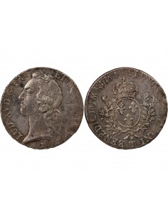 LOUIS XV - ECU AU BANDEAU 1764/3 T NANTES R2 2