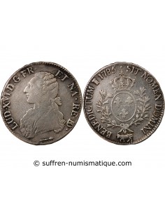 LOUIS XVI - ECU DE BEARN ARGENT AUX BRANCHES D'OLIVIER 1785 PAU