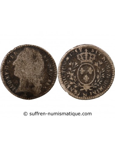 LOUIS XV - 1/10 ECU AU BANDEAU 1752 N MONTPELLIER R3