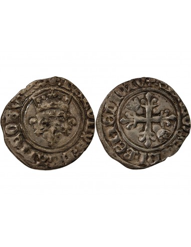 CHARLES VI﻿ LE FOU - GROS DIT "FLORETTE" 1417-1420 TOURS