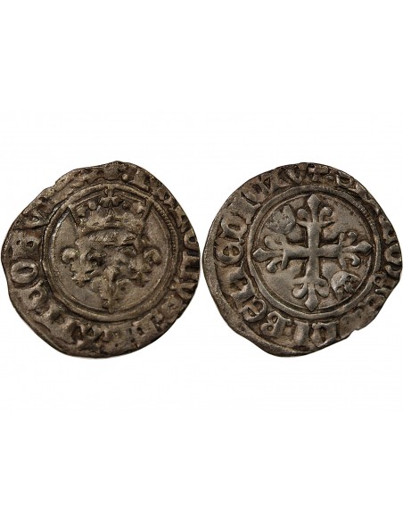 CHARLES VI﻿ LE FOU - GROS DIT "FLORETTE" 1417-1420 TOURS