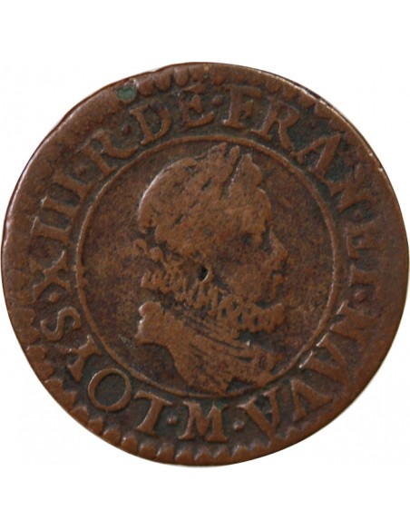 LOUIS XIII - DOUBLE TOURNOIS 1611 M TOULOUSE