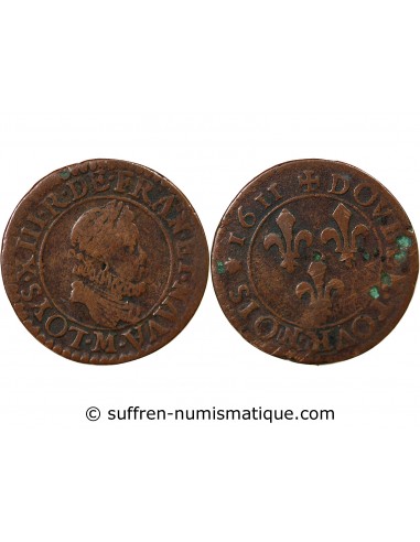 LOUIS XIII - DOUBLE TOURNOIS 1611 M TOULOUSE