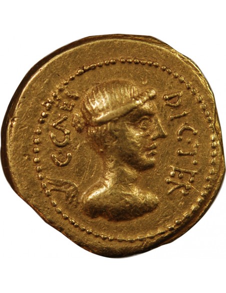 CESAR - DENIER ARGENT 47 / 46 AV JC ROME