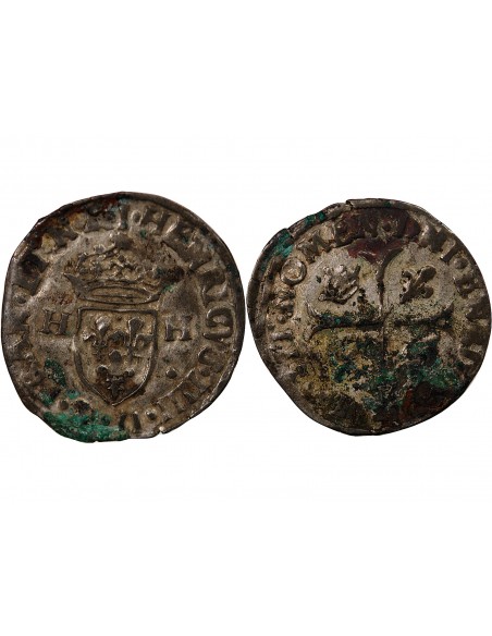 HENRI IV - DOUZAIN AUX DEUX H 1591-1596 I - LIMOGES
