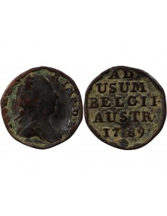 PAYS-BAS AUTRICHIENS, JOSEPH II - LIARD 1789 BRUXELLES 2