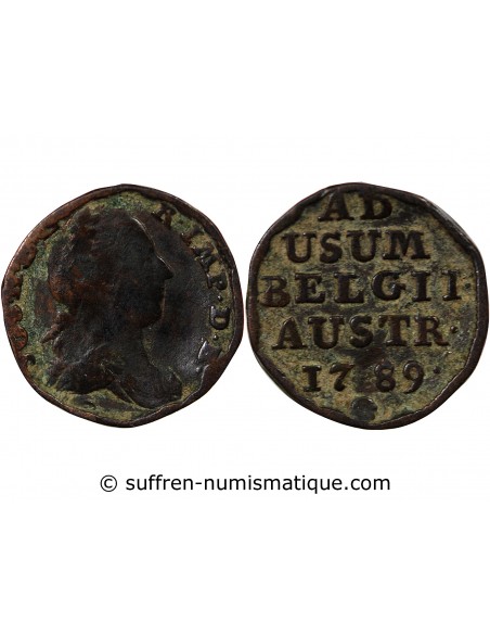 PAYS-BAS AUTRICHIENS, JOSEPH II - LIARD 1789 BRUXELLES