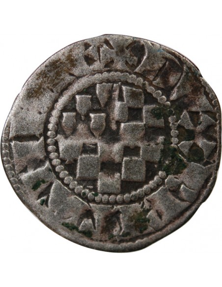 DUCHÉ DE BRETAGNE, JEAN II - DENIER 1289 / 1305 GUINGAMP