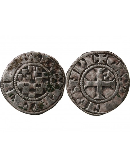 DUCHÉ DE BRETAGNE, JEAN II - DENIER 1289 / 1305 GUINGAMP