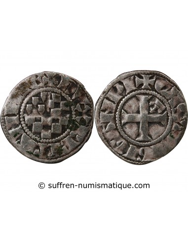 DUCHÉ DE BRETAGNE, JEAN II - DENIER 1289 / 1305 GUINGAMP