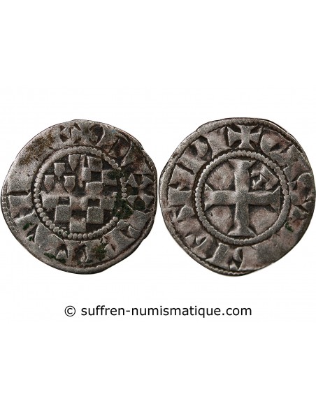 DUCHÉ DE BRETAGNE, JEAN II - DENIER 1289 / 1305 GUINGAMP