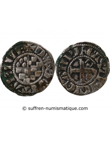 DUCHÉ DE BRETAGNE, JEAN II - DENIER 1289 / 1305 GUINGAMP