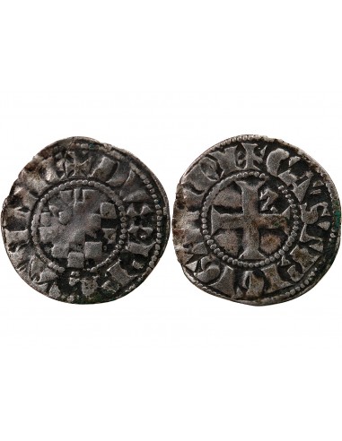 DUCHÉ DE BRETAGNE, JEAN II - DENIER 1289 / 1305 GUINGAMP