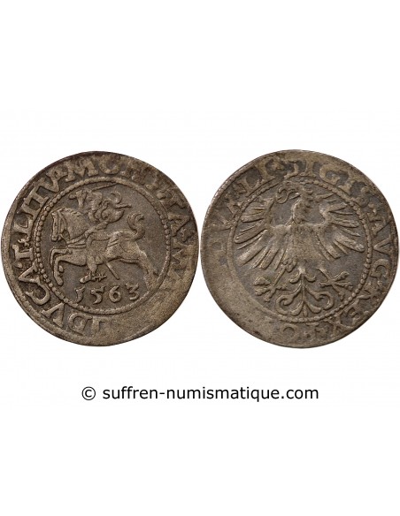GRAND DUCHE DE LITUANIE, SIGISMOND II - 1563 VILNIUS