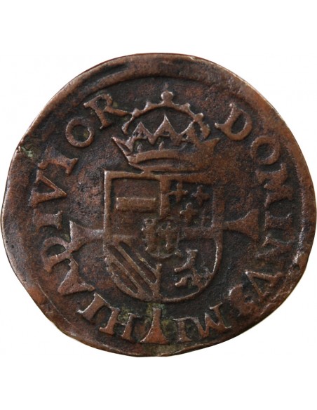 PAYS-BAS ESPAGNOLS, DUCHÉ DE BRABANT, PHILIPPE II - DOUBLE COURTE - 1569-1577 ANVERS