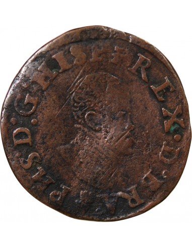 PAYS-BAS ESPAGNOLS, DUCHÉ DE BRABANT, PHILIPPE II - DOUBLE COURTE - 1569-1577 ANVERS