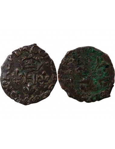 COMTE DE DESANA, DELFINO TIZZONE - LIARD A LA CROIX DE SAINT ESPRIT - 1584/1587