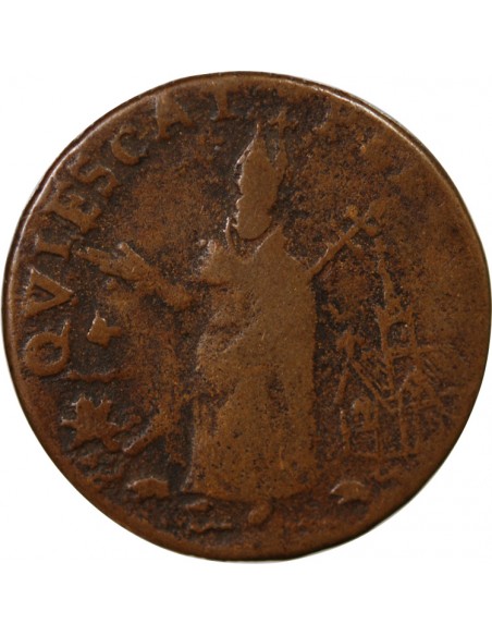 GRANDE-BRETAGNE ET NEW JERSEY - 1/2 PENNY 1646-1674