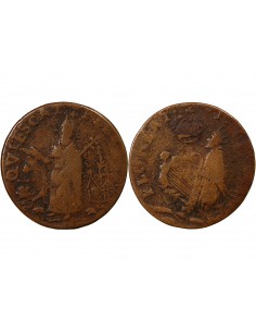 GRANDE-BRETAGNE ET NEW JERSEY - 1/2 PENNY 1646-1674 2