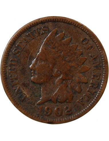 ETATS UNIS - 1 CENT "Indian Head" 1902