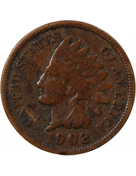 ETATS UNIS - 1 CENT "Indian Head" 1902
