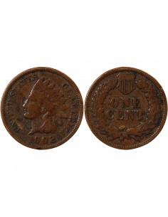 ETATS UNIS - 1 CENT "Indian Head" 1902 2