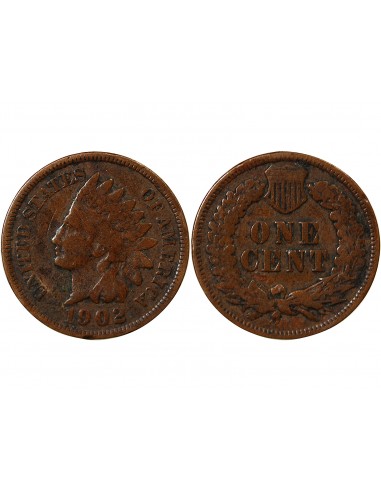 ETATS UNIS - 1 CENT "Indian Head" 1902