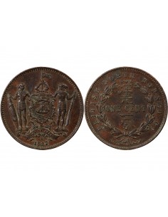 COMPAGNIE BRITANNIQUE DE BORNEO DU NORD - 1 CENT 1887 H 2