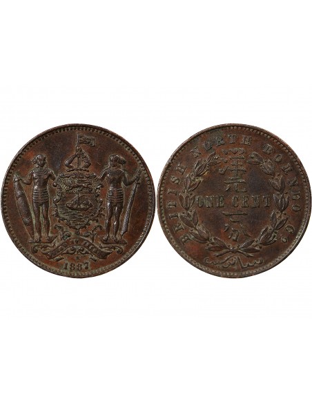 COMPAGNIE BRITANNIQUE DE BORNEO DU NORD - 1 CENT 1887 H