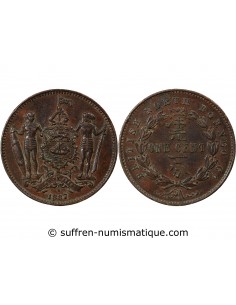 COMPAGNIE BRITANNIQUE DE BORNEO DU NORD - 1 CENT 1887 H