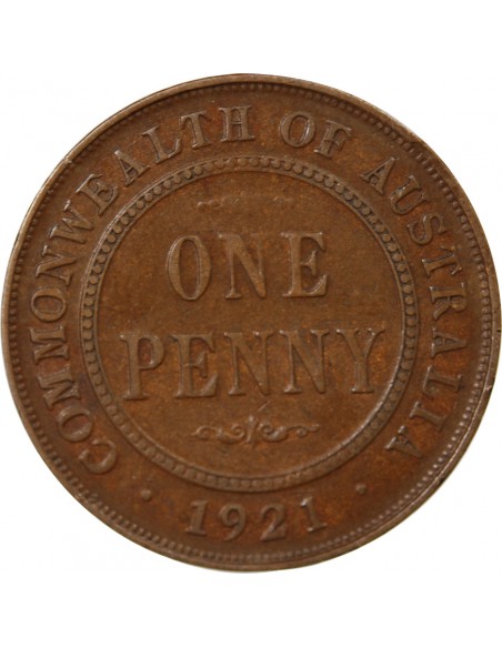 AUSTRALIE, GEORGE V - PENNY 1921 SYDNEY