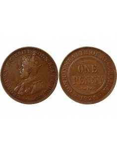 AUSTRALIE, GEORGE V - PENNY 1921 SYDNEY 2