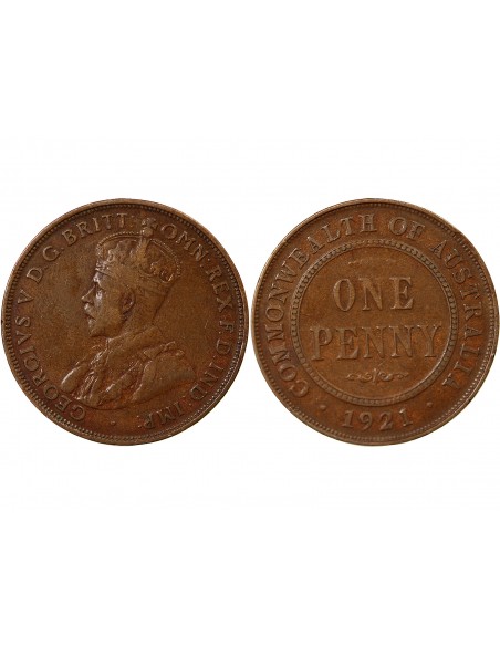 AUSTRALIE, GEORGE V - PENNY 1921 SYDNEY