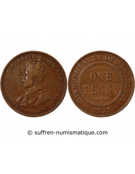 AUSTRALIE, GEORGE V - PENNY 1921 SYDNEY