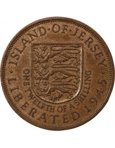JERSEY, GEORGES VI - 1/12 SHILLING 1945