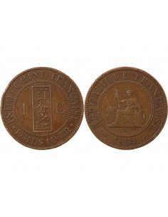 INDOCHINE FRANCAISE - 1 CENTIME 1894 A PARIS 2