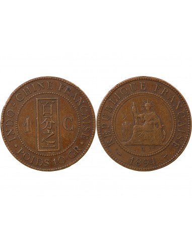 INDOCHINE FRANCAISE - 1 CENTIME 1894 A PARIS