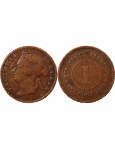 ETABLISSEMENTS DES DETROITS, VICTORIA - CENT 1894 LONDRES 2