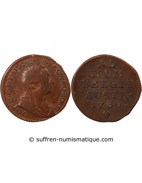 PAYS-BAS AUTRICHIENS, MARIE THERESE - LIARD 1780 BRUXELLES