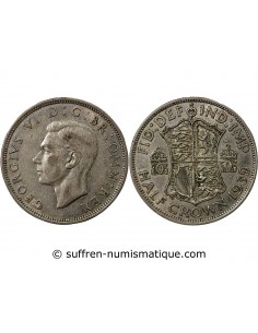 GRANDE-BRETAGNE, GEORGES VI - 1/2 COURONNE 1939