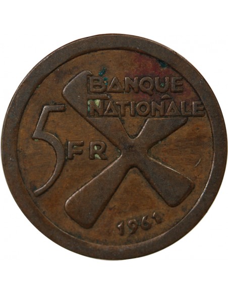 KATANGA - 5 FRANCS 1961