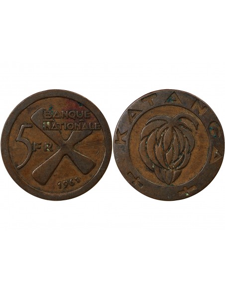 KATANGA - 5 FRANCS 1961