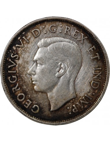 CANADA, GEORGE VI - 50 CENTS ARGENT 1940 OTTAWA