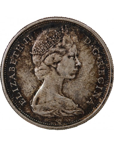 CANADA, ELISABETH II - 50 CENTS ARGENT 1965 OTTAWA